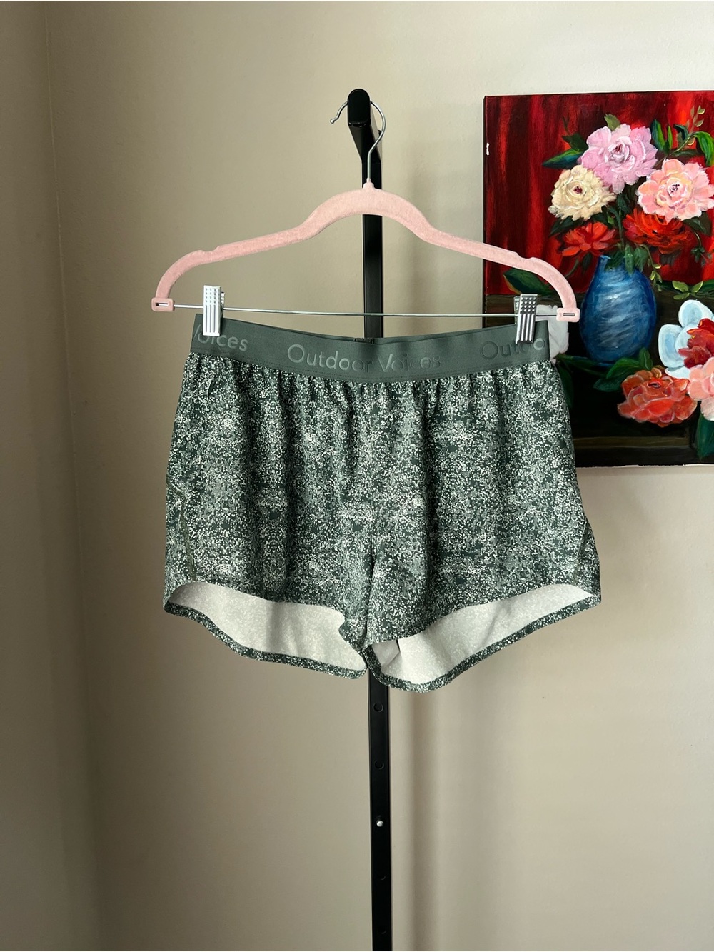 Outdoor Voices green Multi-Panel Athletic Shorts